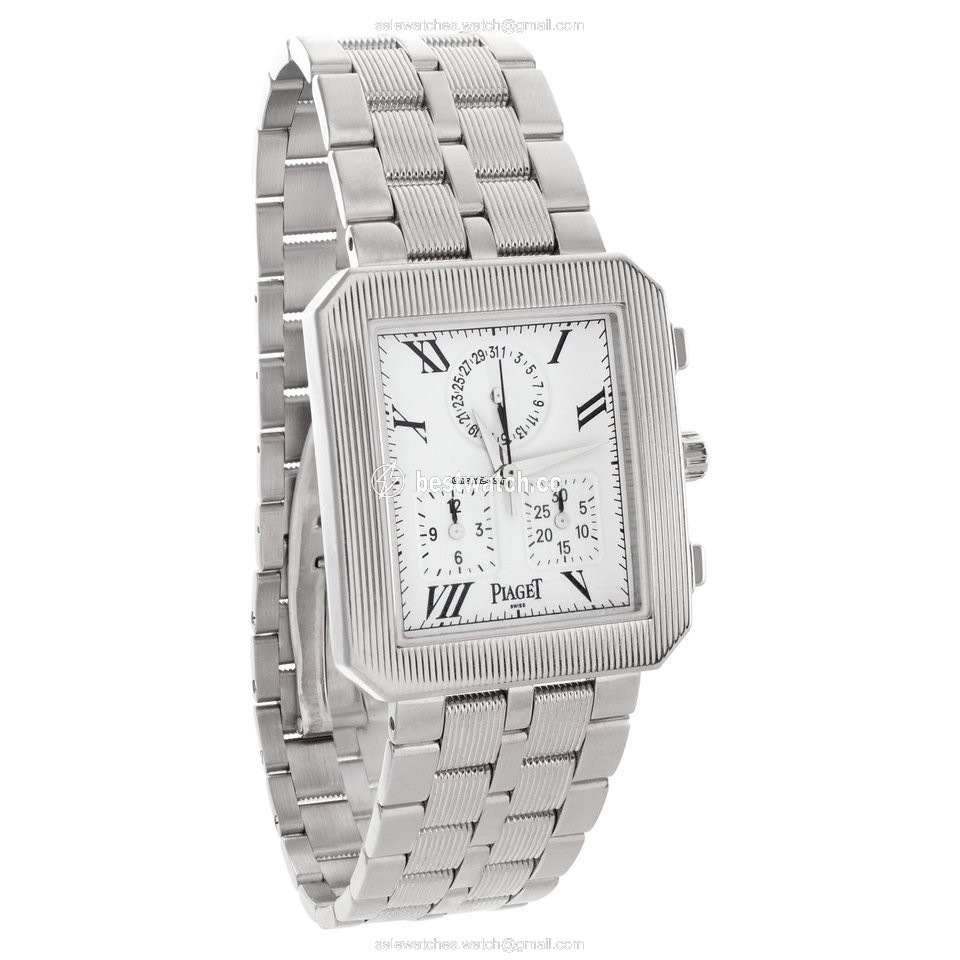 IMG_9086 Piaget Mens watch Unisex Quartz White gold 14254 M601D 3