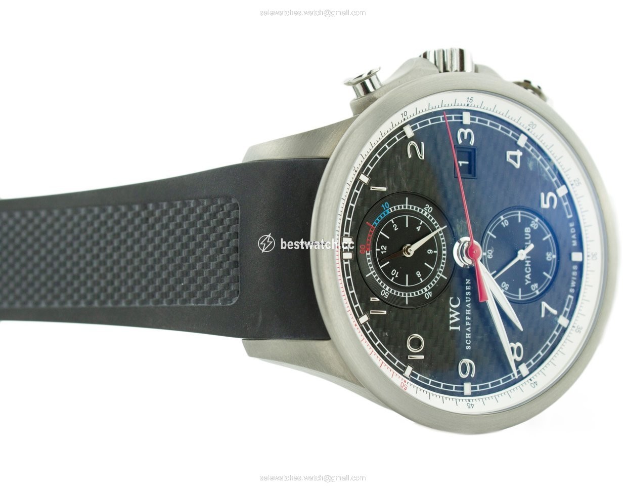 IMG_9086 IWC Portuguese Yacht Club Chronograph Mens watch Unisex Automatic Titanium IW390212 3