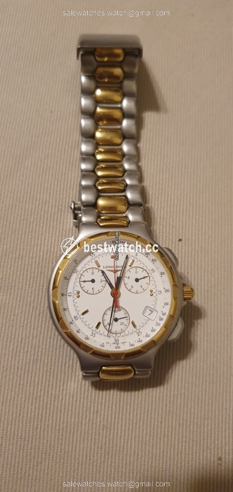 IMG_9086 Longines Conquest Mens watch Unisex Quartz Gold Steel L1.614.3 3