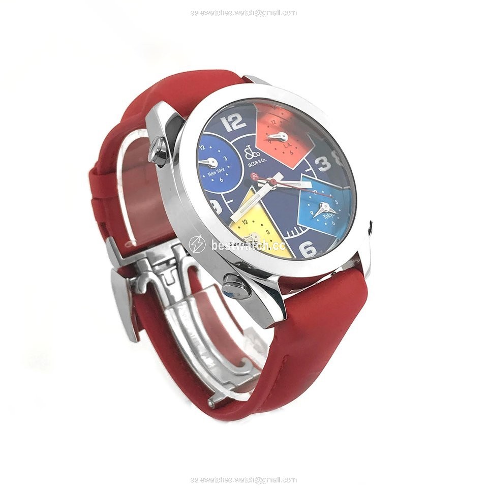 Jacob & Co. Five Time Zone Mens watch Unisex Quartz Steel JCM-55 3