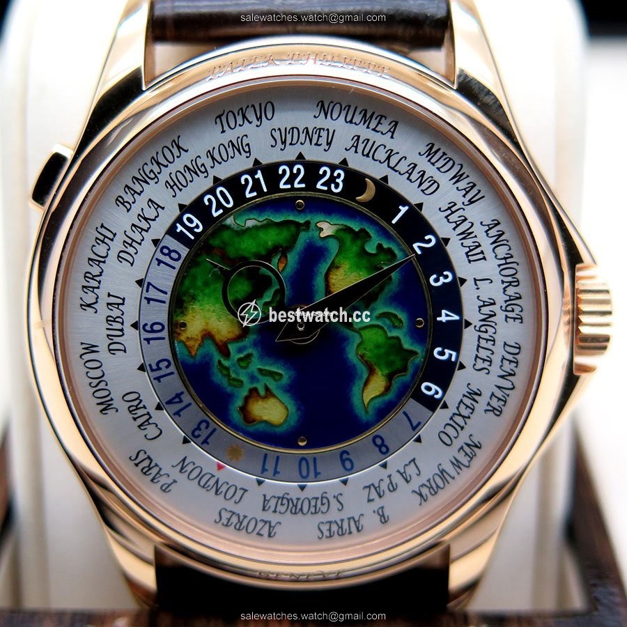 IMG_9086 Patek Philippe World Time Mens watch Unisex Automatic Rose gold 5131R-001 3