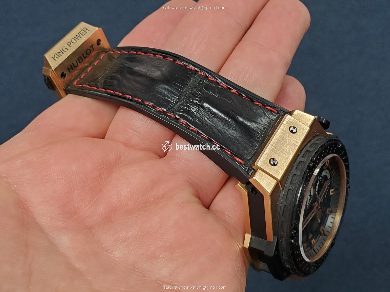 IMG_9086 Hublot King Power Mens watch Unisex Automatic Rose gold 703.OM.6912.HR.FMC12 3