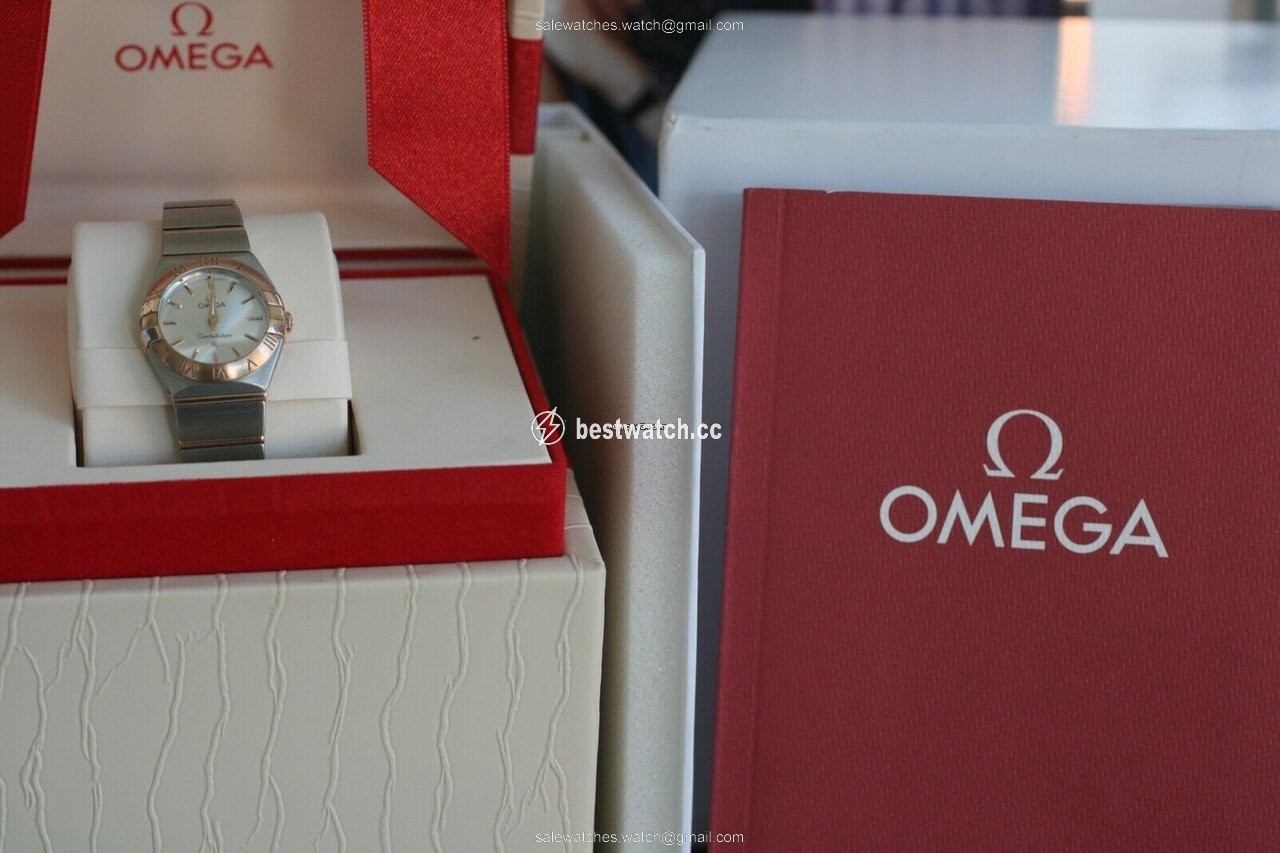 Omega Constellation Quartz Womens watch Quartz Gold Steel 123.20.24.60.02.001 3