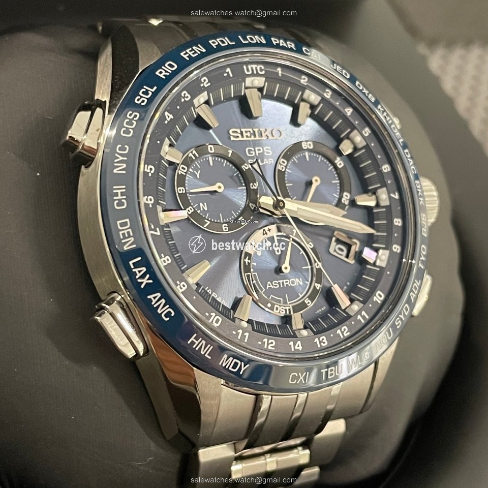 IMG_9086 Seiko Astron GPS Solar Chronograph Mens watch Unisex Titanium SSE005J1 3