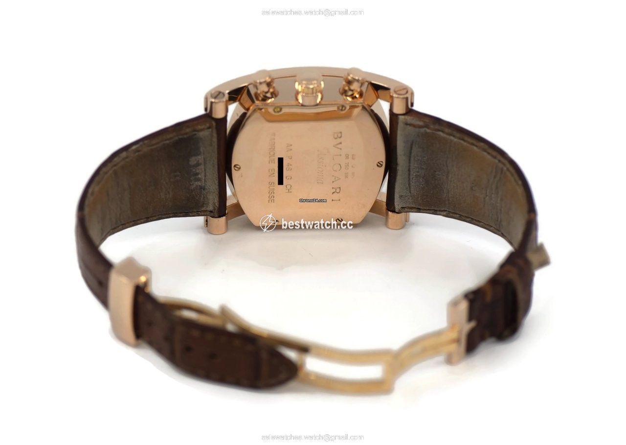 IMG_9086 Bulgari Assioma Mens watch Unisex Automatic Rose gold AAP48GCH 3