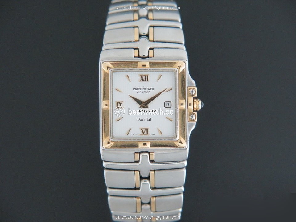 IMG_9086 Raymond Weil Parsifal Mens watch Unisex Quartz Gold Steel 9390 3