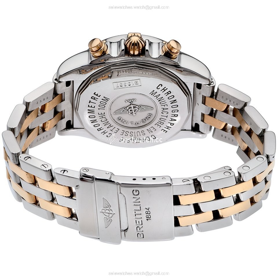 IMG_9086 Breitling Chrono Cockpit Mens watch Unisex Automatic Gold Steel B13357 3