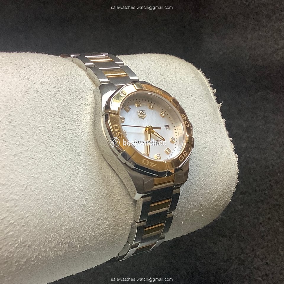 IMG_9086 TAG Heuer Aquaracer Lady Womens watch Quartz Gold Steel WAY1451.BD0922 3
