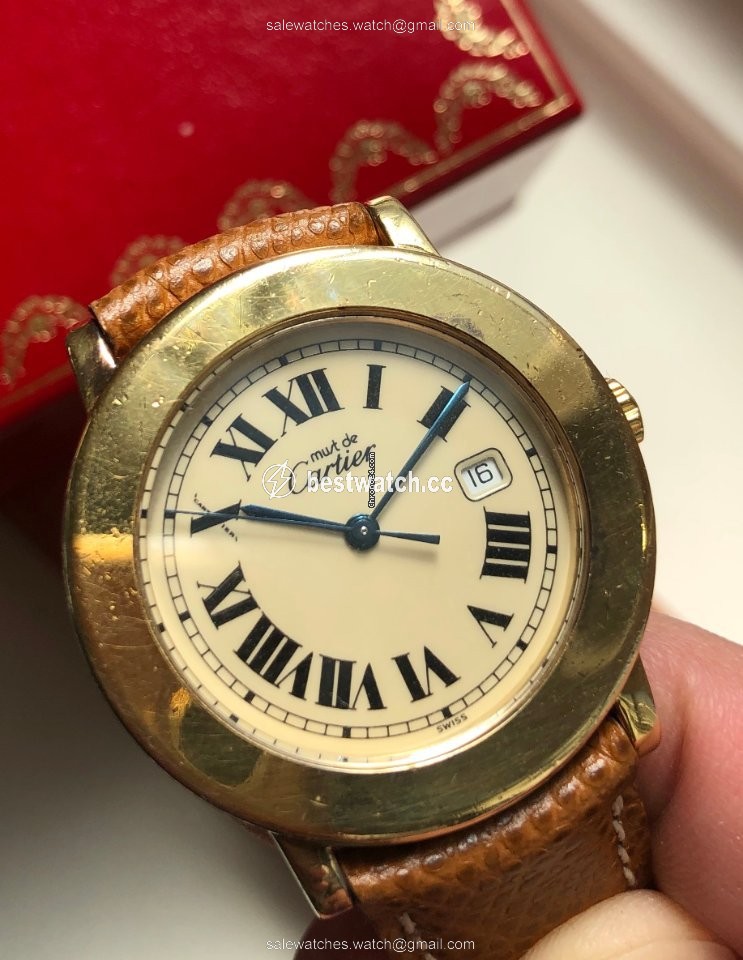 IMG_9086 Cartier Quartz Gold Steel 1800 1 3