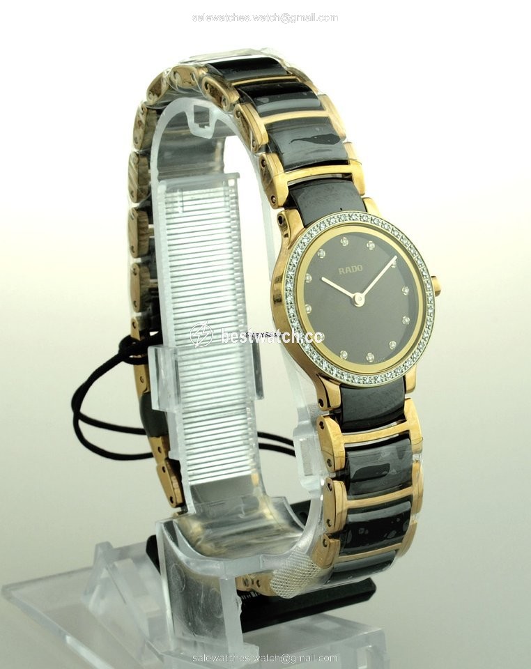 IMG_9086 Rado Centrix Womens watch Quartz Gold Steel R30218702 3