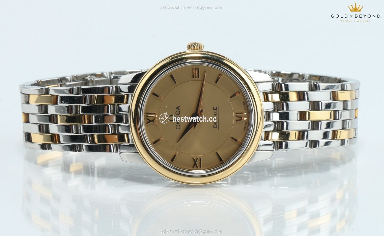 Omega De Ville Prestige Womens watch Quartz Gold Steel 424.20.24.60.08.001 3