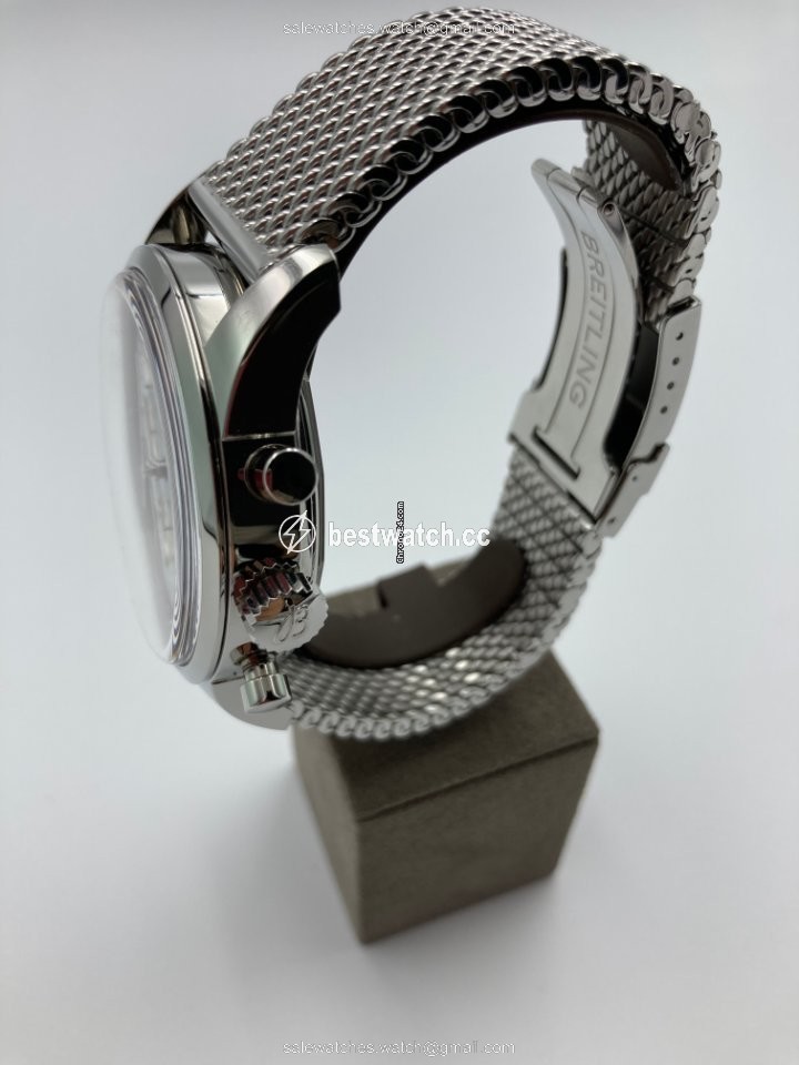 IMG_9086 Breitling Transocean Chronograph Unitime Mens watch Unisex Automatic Steel AB0510U0 A732 152A 3