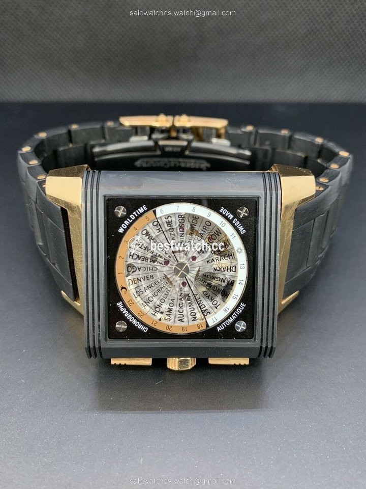 Jaeger-LeCoultre Reverso Squadra World Chronograph Mens watch Unisex Automatic Red gold JLQ702L67P 3
