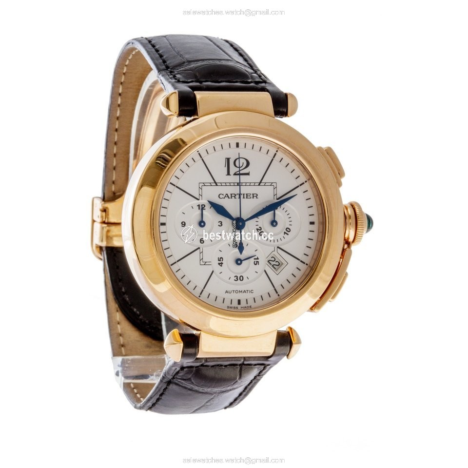 IMG_9086 Cartier Pasha Mens watch Unisex Automatic Rose gold W3019951 3
