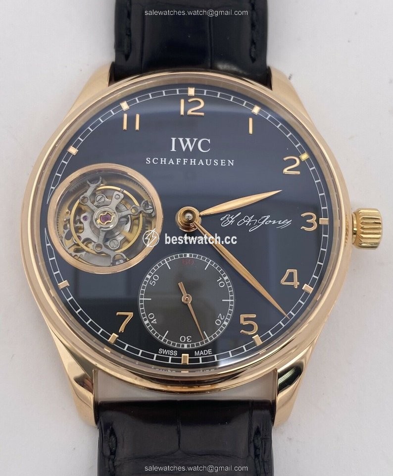 IMG_9086 IWC Portuguese Tourbillon Mens watch Unisex Manual winding Rose gold IW544705 3
