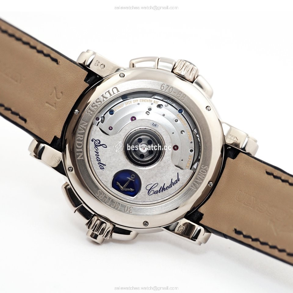 IMG_9086 Ulysse Nardin Sonata Mens watch Unisex Automatic White gold 670-88 213 3