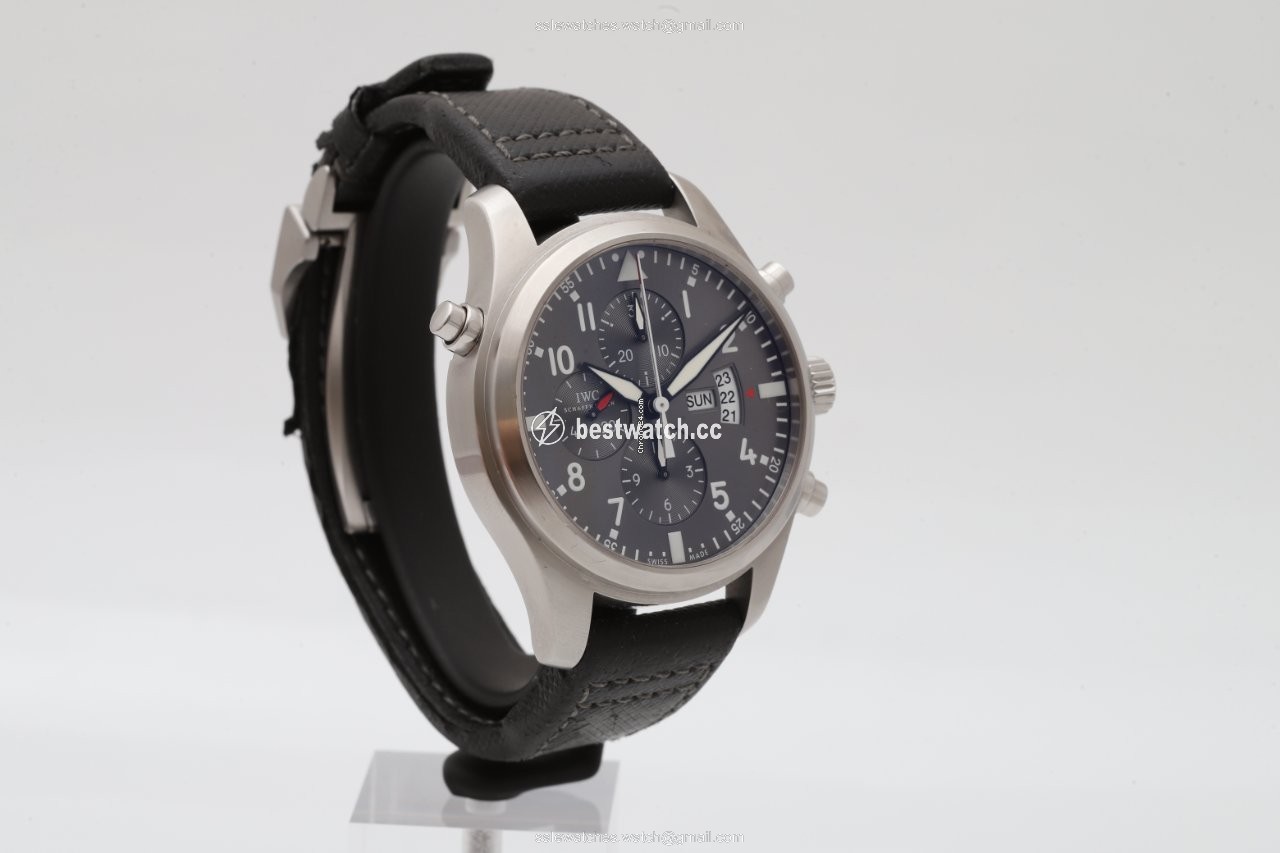 IWC Pilot Double Chronograph Mens watch Unisex Automatic Steel IW377805 3
