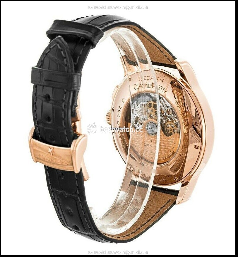 IMG_9086 Zenith El Primero Chronomaster Mens watch Unisex Automatic Rose gold 18.1260.4021.01.C505 3