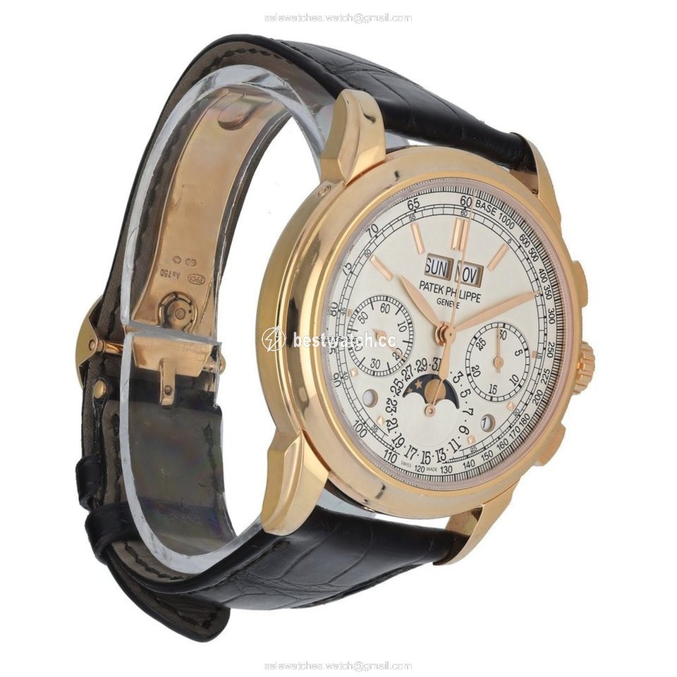 IMG_9086 Patek Philippe Perpetual Calendar Chronograph Mens watch Unisex Manual winding Rose gold 5270R 3