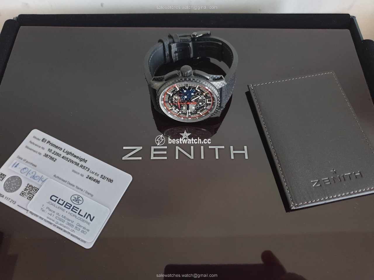 IMG_9086 Zenith El Primero Lightweight Mens watch Unisex Carbon 10.2260.4052W 98.R573 3