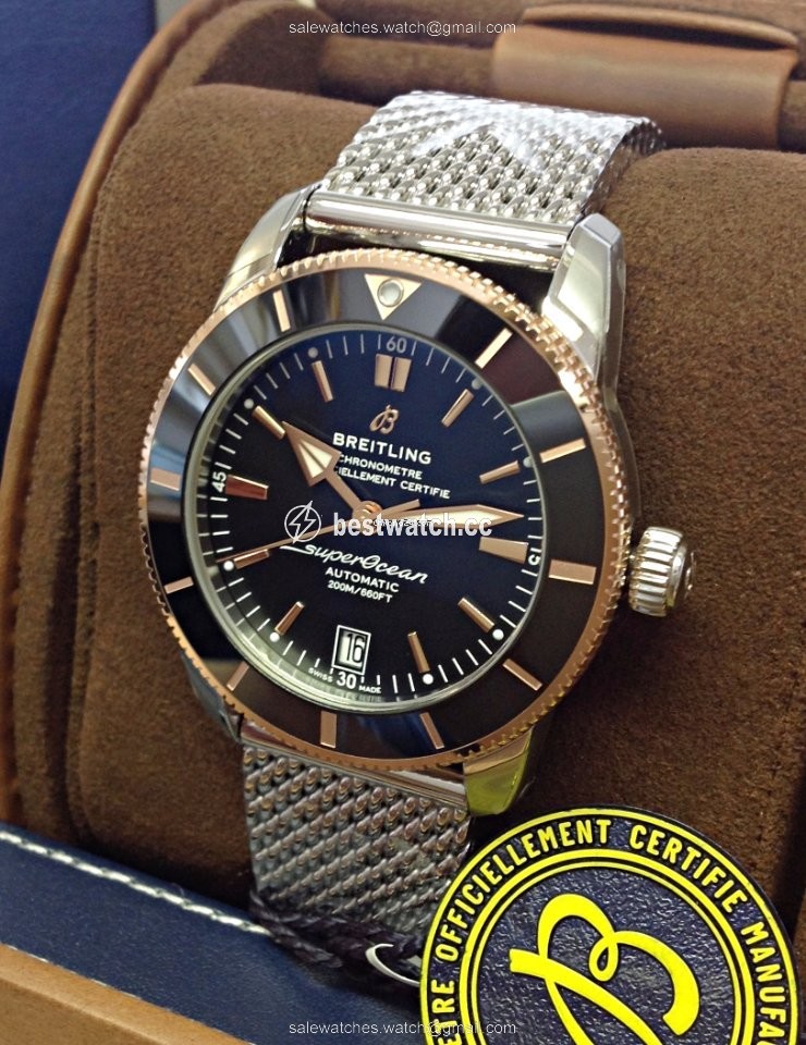 IMG_9086 Breitling Superocean Heritage II 42 Mens watch Unisex Automatic Gold Steel UB2010121B1A1 3