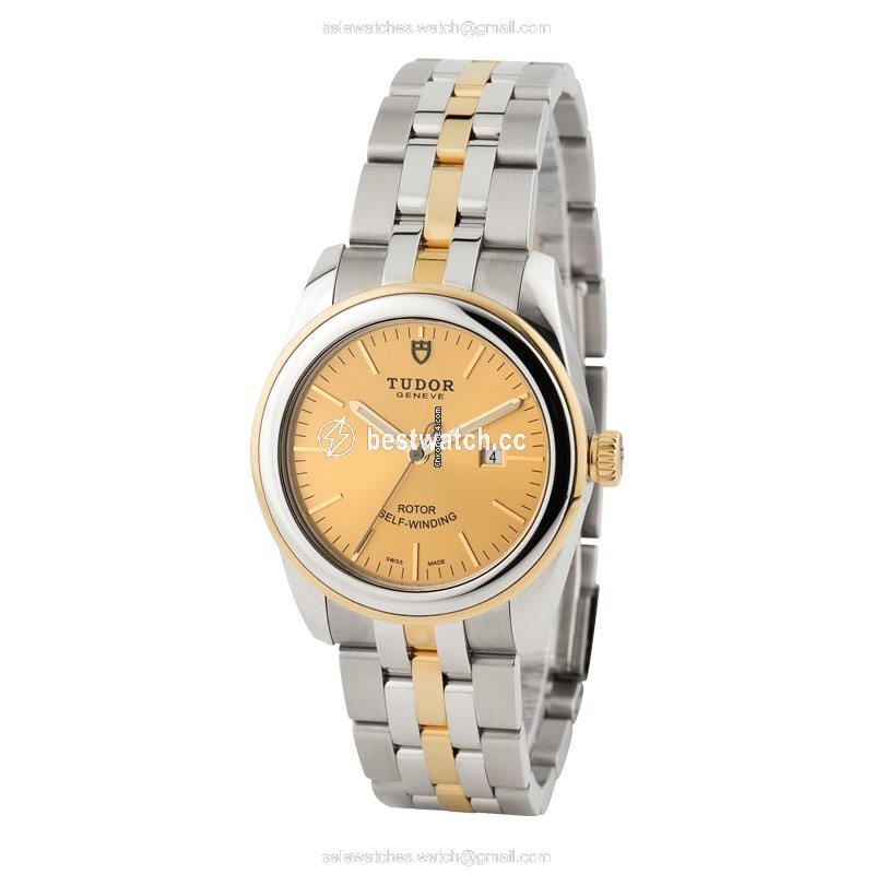 IMG_9086 Tudor Glamour Date Automatic Gold Steel M53003-0005 3