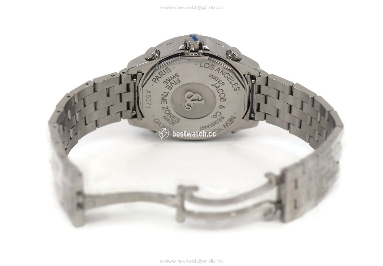 IMG_9086 Jacob & Co. Five Time Zone Mens watch Unisex Quartz Steel JCM-58DA 3