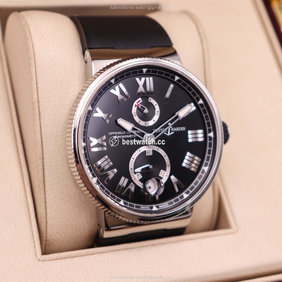 IMG_9086 Ulysse Nardin Marine Chronometer Manufacture Mens watch Unisex Automatic Steel 1183-122-3 42 3