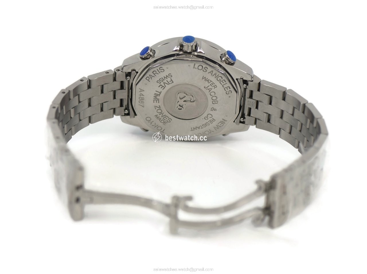 Jacob & Co. Five Time Zone Mens watch Unisex Quartz Steel JCM-7DA 3