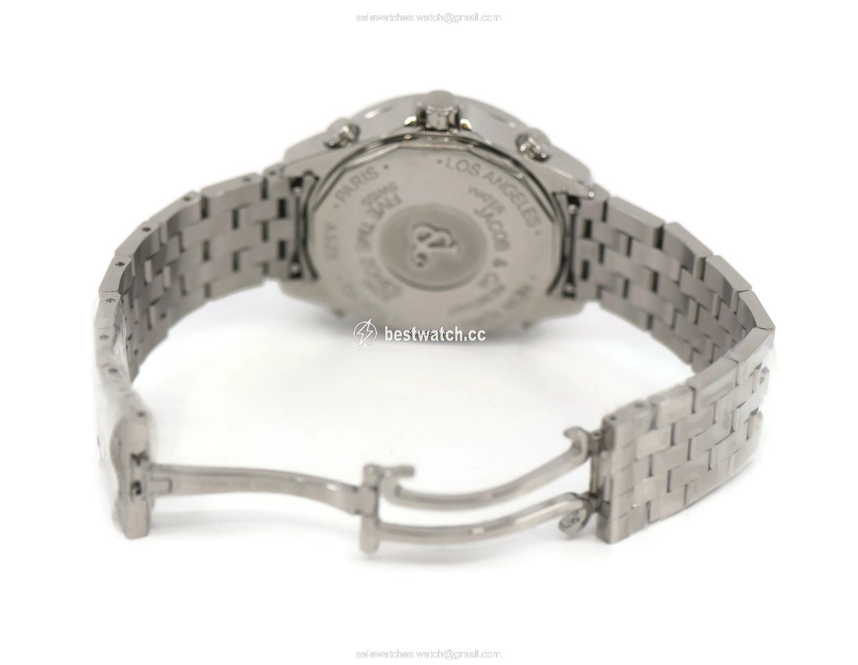 IMG_9086 Jacob & Co. Five Time Zone Mens watch Unisex Quartz Steel JCM-118DA 3