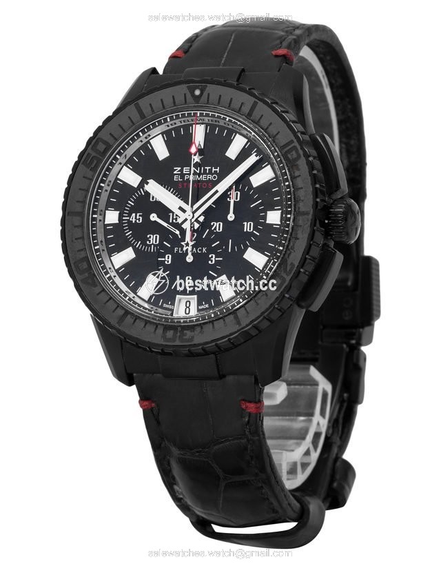 IMG_9086 Zenith El Primero Stratos Flyback Mens watch Unisex Automatic Titanium 24.2060.405 3