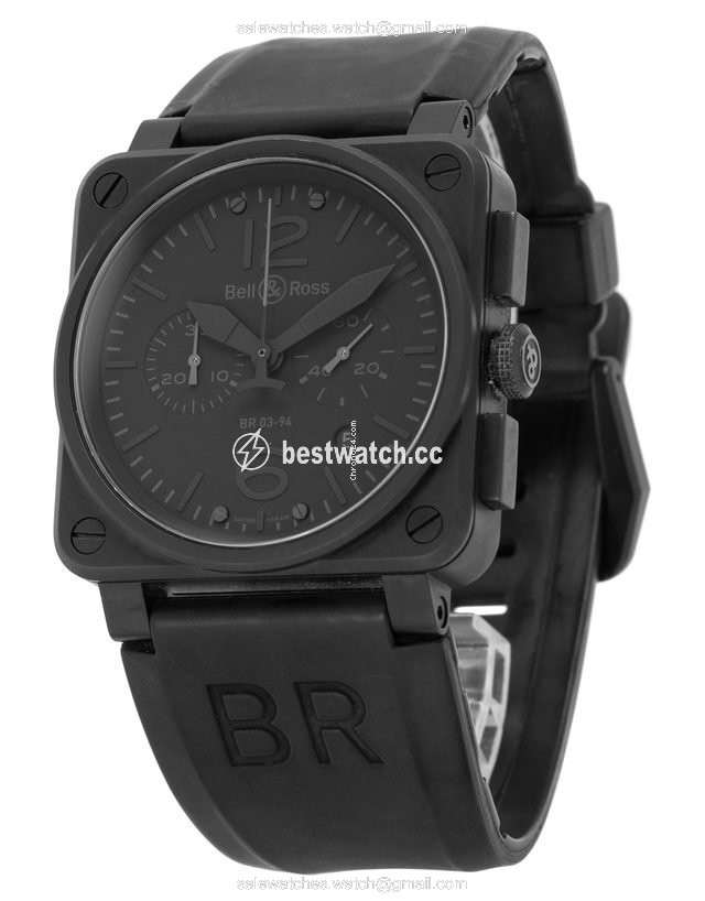 IMG_9086 Bell & Ross BR 03-94 Chronographe Mens watch Unisex Automatic Steel BR0394-PHANTOM 3