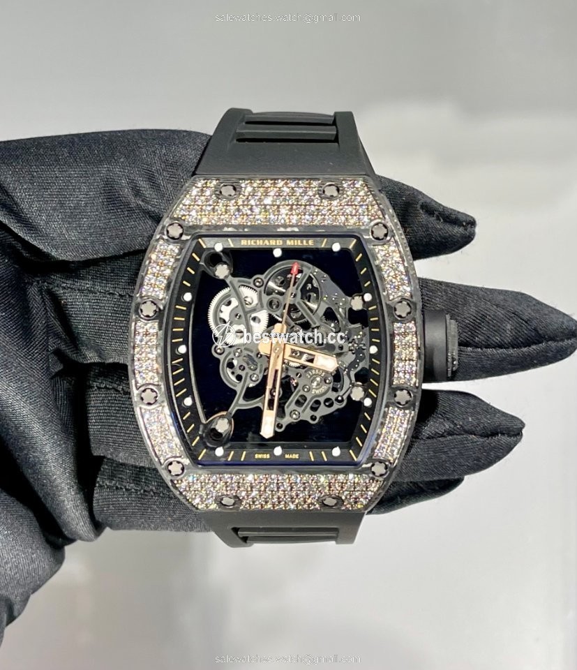Richard Mille RM 055 Mens watch Unisex Manual winding Rose gold RM 055 Bubba Watson 3