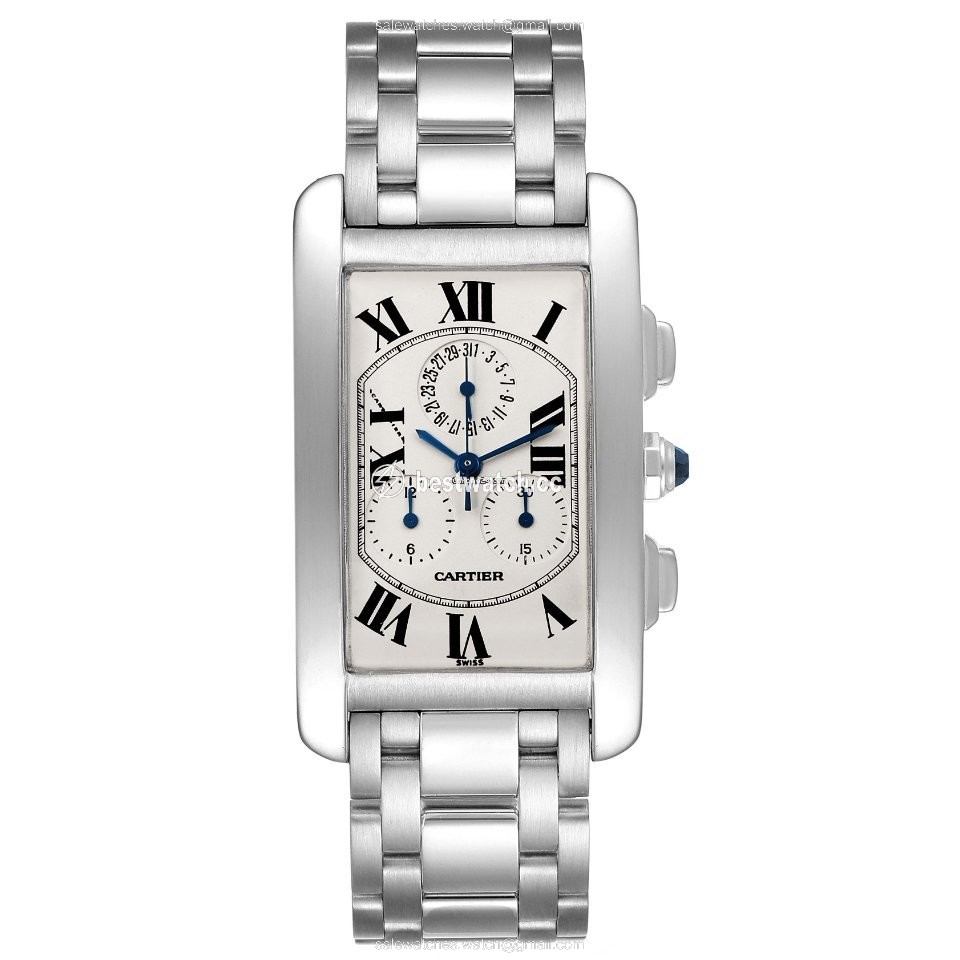 IMG_9086 Cartier Tank Americaine Mens watch Unisex Quartz W26033L1 3