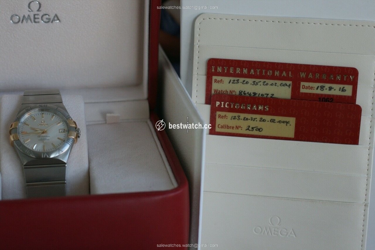 IMG_9086 Omega Constellation Ladies Mens watch Unisex Automatic Gold Steel 123.20.35.20.02.004 3