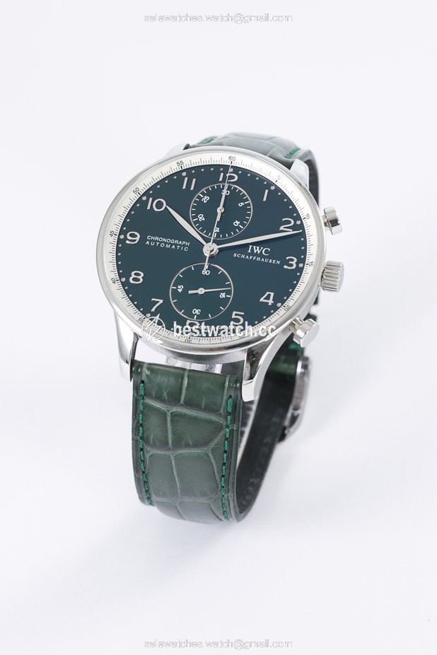 IMG_9086 IWC Portuguese Chronograph Mens watch Unisex Automatic Steel IW3714-30 3