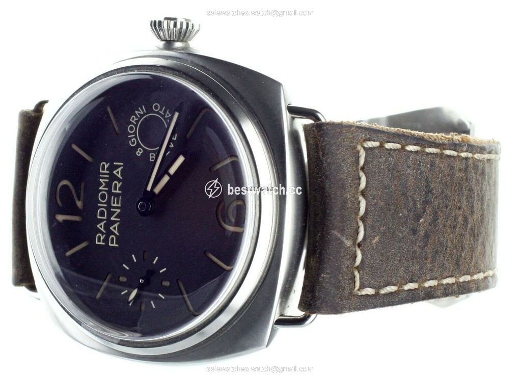 IMG_9086 Panerai Radiomir 8 Days Mens watch Unisex Manual winding Steel PAM992 3