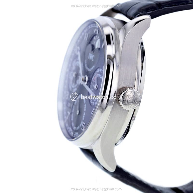 IMG_9086 IWC Portuguese Perpetual Calendar Mens watch Unisex Automatic White gold Ref. 502218 3