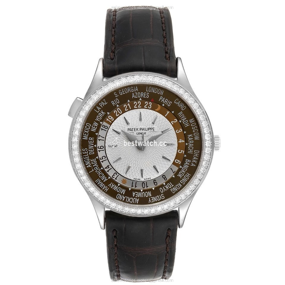 Patek Philippe World Time Mens watch Unisex Automatic White gold 7130G 3
