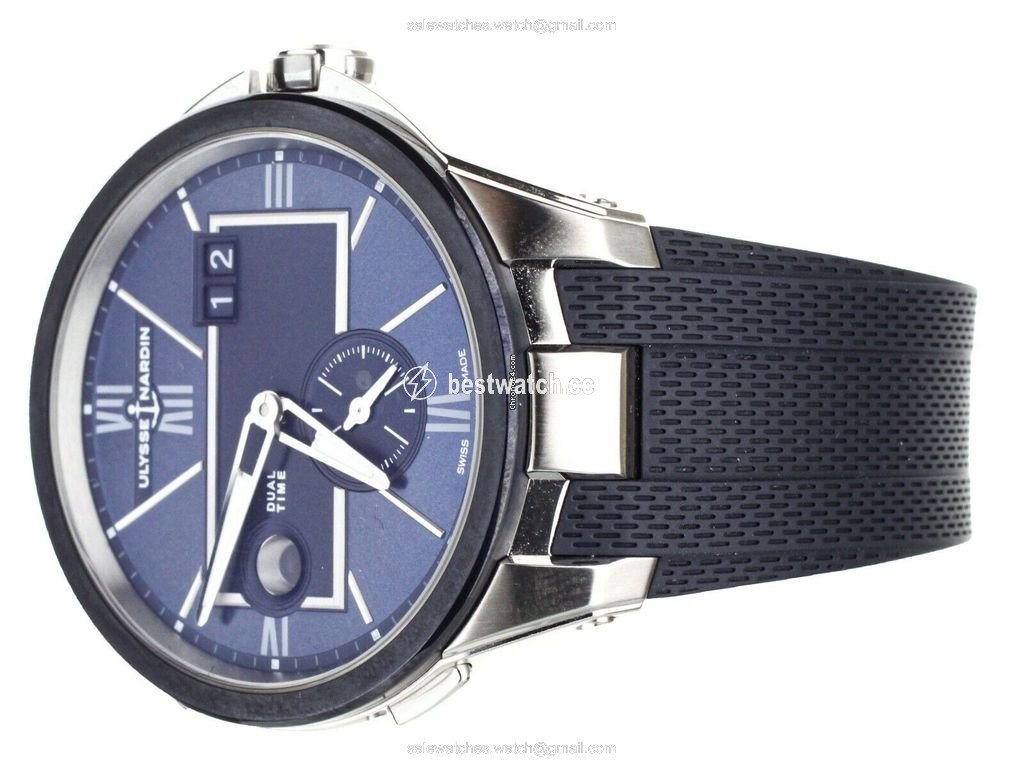 IMG_9086 Ulysse Nardin Executive Dual Time Mens watch Unisex Automatic Steel 243-20-3 43 3