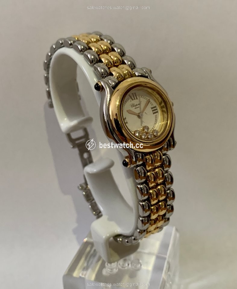 IMG_9086 Chopard Happy Sport Womens watch Quartz Gold Steel 27 8239 3