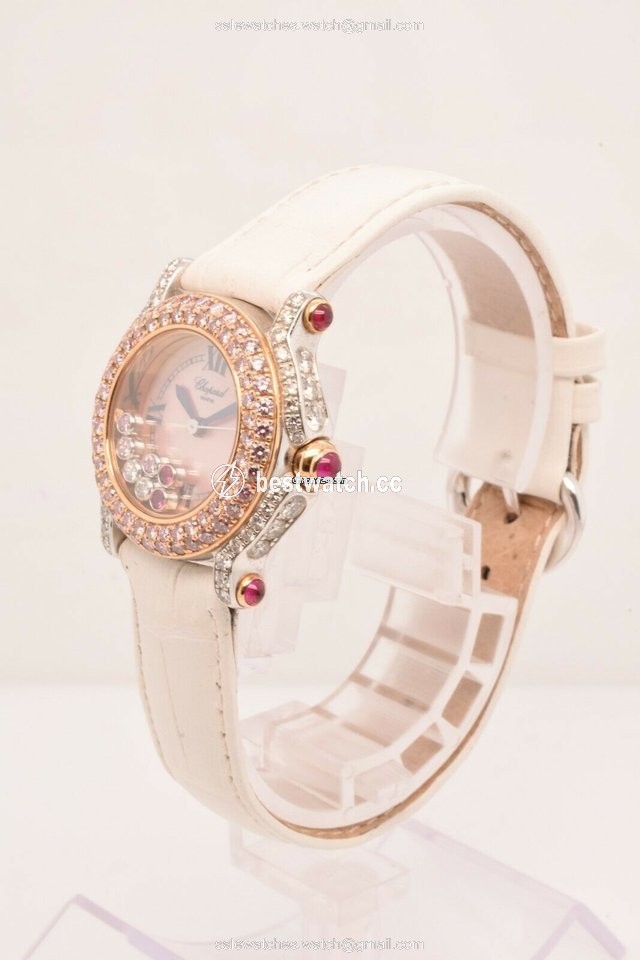 IMG_9086 Chopard Happy Sport Womens watch Quartz White gold 27 6244 401 3