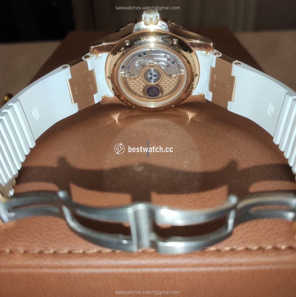 IMG_9086 Ulysse Nardin Lady Diver Womens watch Automatic Rose gold 3202-190-3C 10.10 3