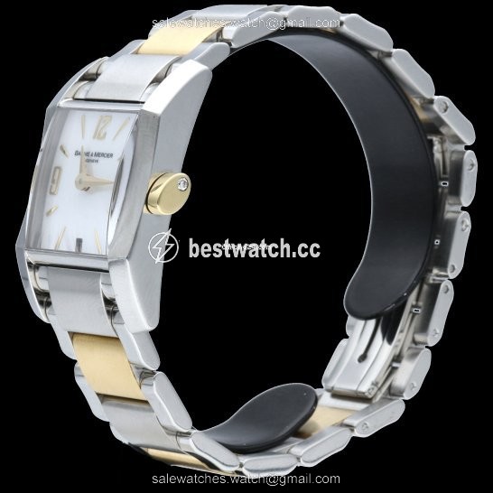 IMG_9086 Baume & Mercier Hampton Womens watch Quartz Gold Steel M0A08600 3