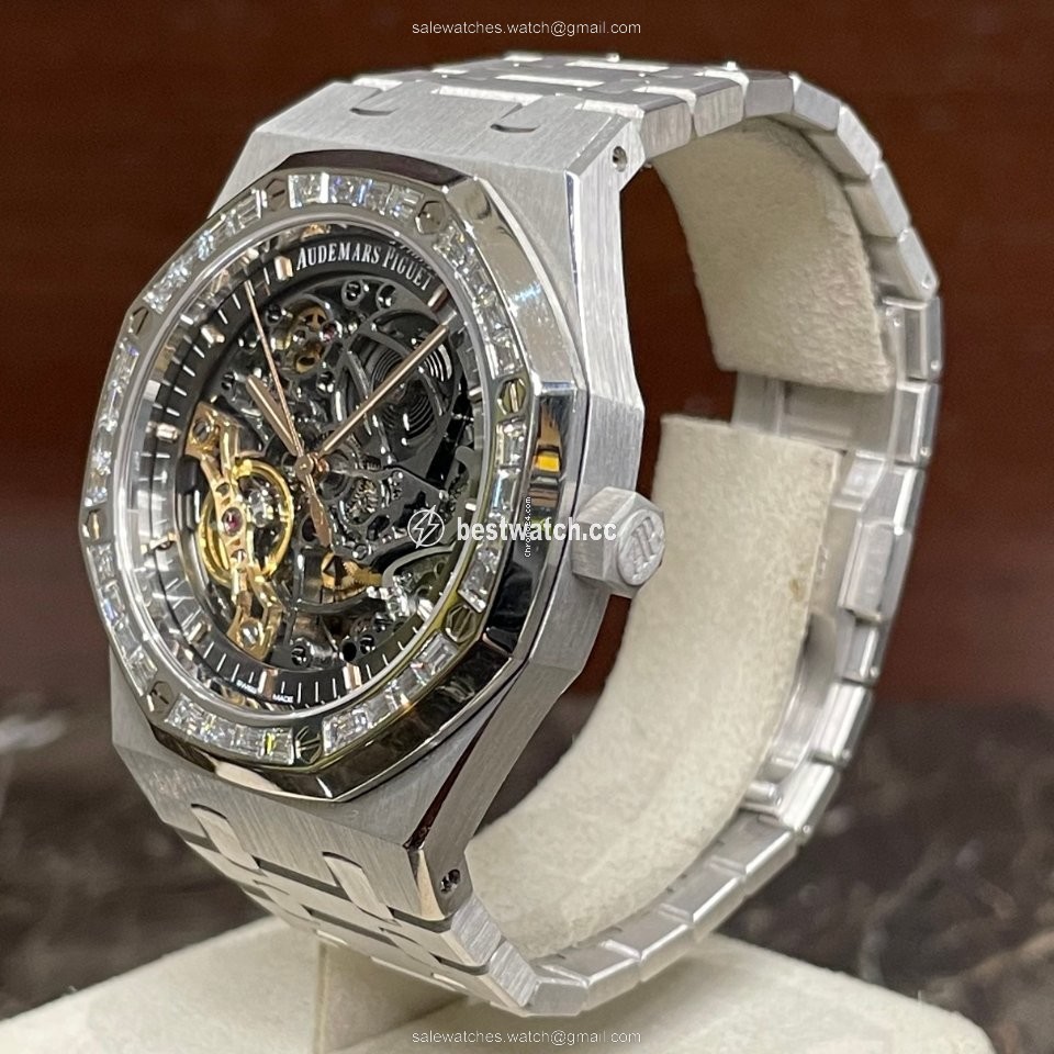 IMG_9086 Audemars Piguet Royal Oak Mens watch Unisex Automatic White gold 15412BC.ZZ.1220BC.01 3