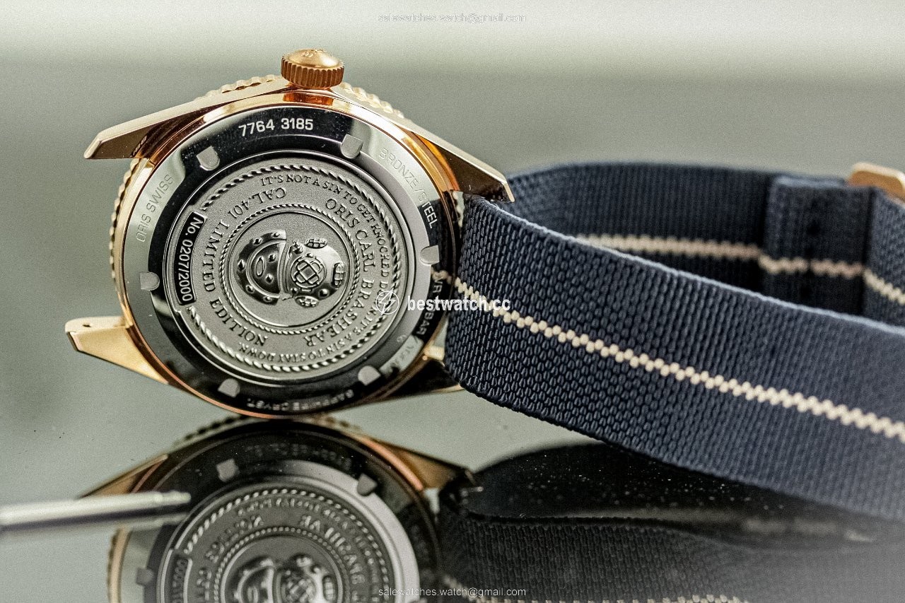 IMG_9086 Oris Carl Brashear Mens watch Unisex Automatic Bronze 01 401 7764 3185 3