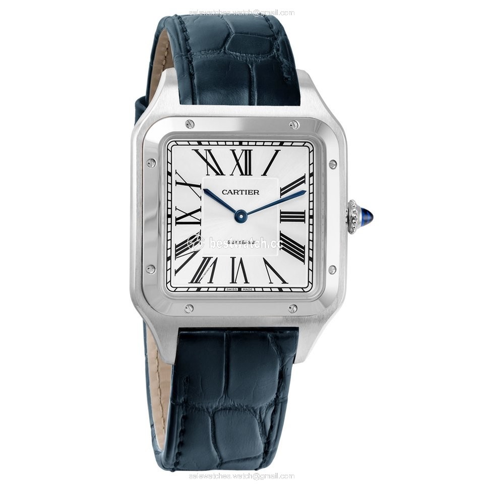 IMG_9086 Cartier Santos Dumont Mens watch Unisex Manual winding Steel WSSA0032 3