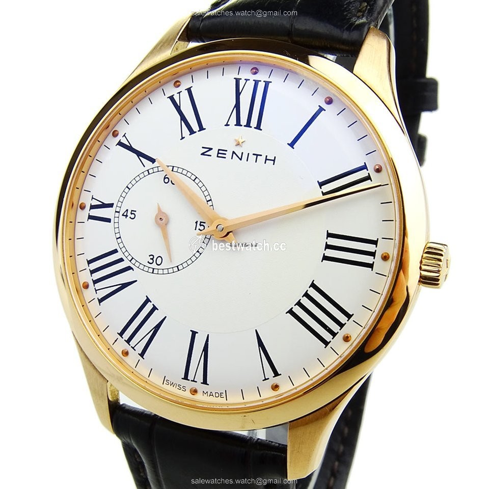IMG_9086 Zenith Elite Ultra Thin Mens watch Unisex Automatic Rose gold 18.2010.681 3