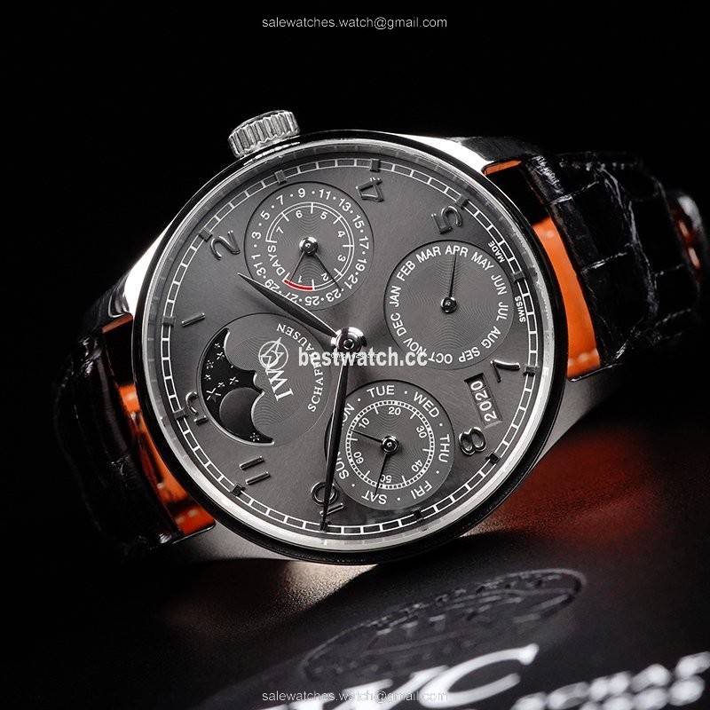 IMG_9086 IWC Portuguese Perpetual Calendar Mens watch Unisex Automatic White gold IW502218 3