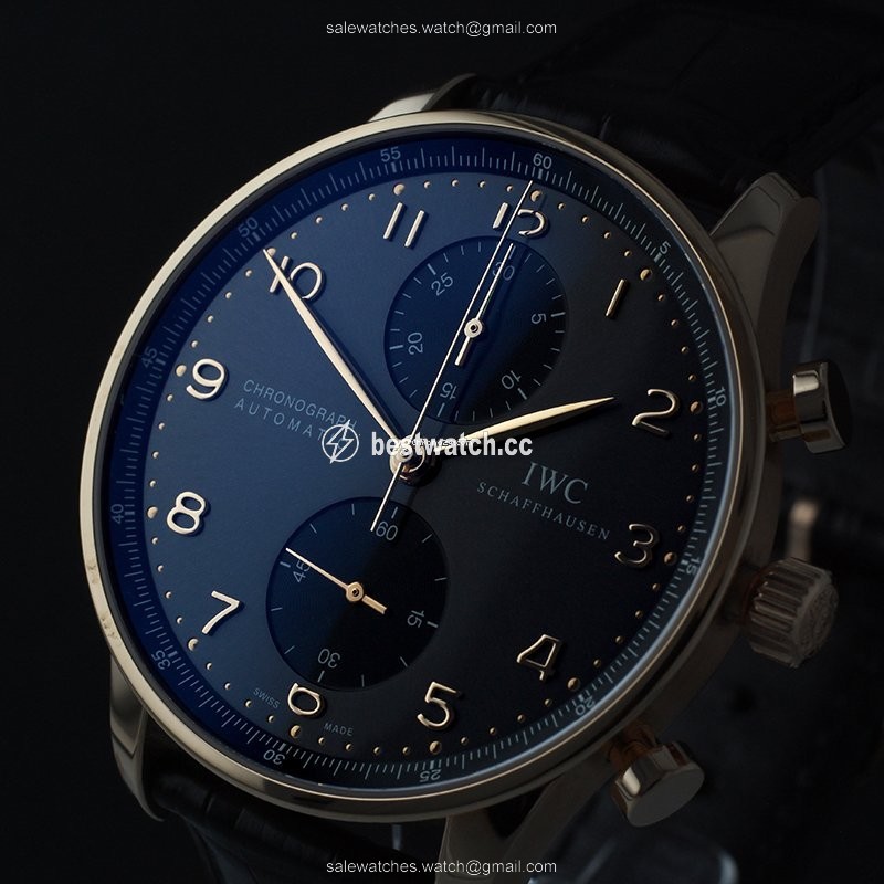 IWC Portuguese Chronograph Mens watch Unisex Rose gold IW3714-82 3